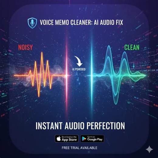 MicSwap - Mic Modeler & Recorder on Instagram: "Turn any audio crystal clear with Voice Memo Cleaner👏 Android / App Store"