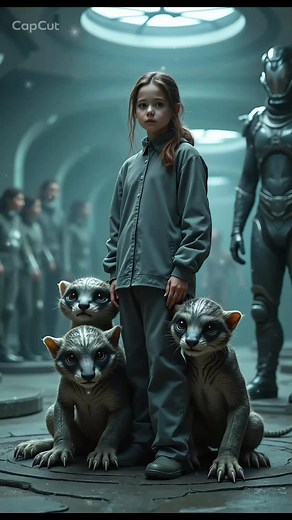 Predator Cubs Hide Behind Human — Short HFY Sci‑Fi Story