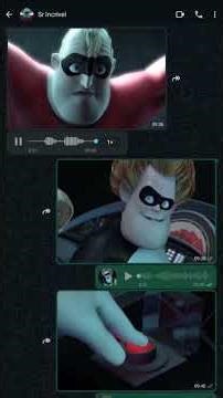 Syndrome vs. Mr. Incredible on WhatsApp Imitation lol #theincredibles #dubbing #theincredibles