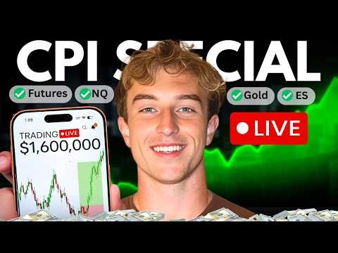 🟢 CPI Special LIVE Trading NQ/ES/GOLD | DodgysDD