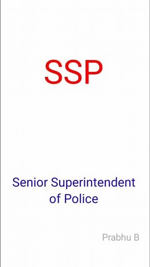 Full form of SSP