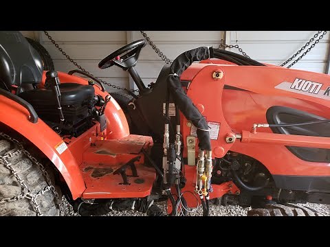How to Install a WR Long 3rd Function Valve Kit For a Grapple onto a Kioti CK2610 Tractor.