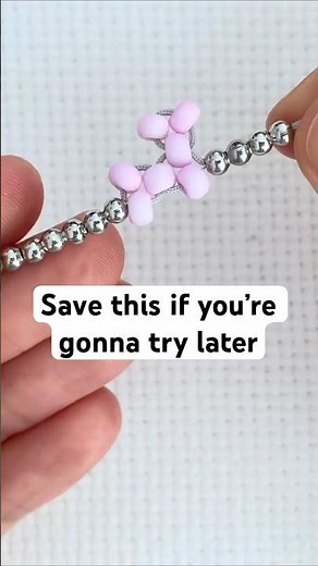 🎈🐶 Tiny Balloon Dog from Beads – DIY in Seconds! #diy #handmade #beadedjewelry #beadedbracelet