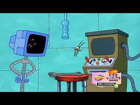 Spongebob Squarepants - Karen kicks Plankton out over her screensaver