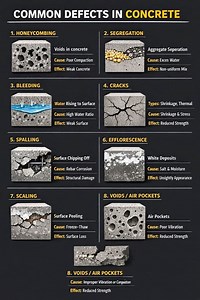 Common Defects in Concrete . #DSE #civil #steel #Concrete #cement #construction #civilengineering #contractor #building #architecture #TBT #loading #design #edit #educacion #quality #happy #viralpost2025 #footings #constructionlife #defense #defected | DSE