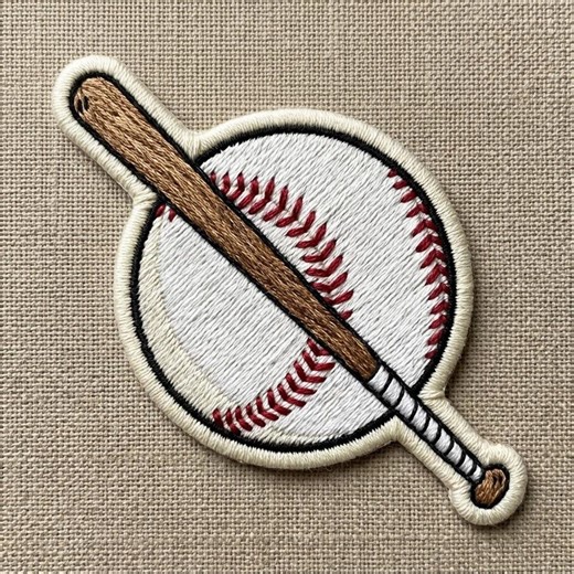 Baseball and Bat Embroidered Patch | Sports Iron on Applique | Kids Baseball Badge | Patch for Jackets Backpacks | Baseball Mom Gift - Etsy