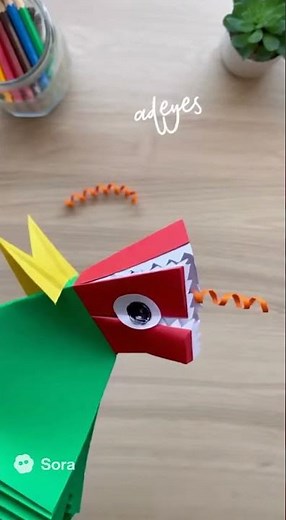 We Made a Giant Paper Dragon Puppet