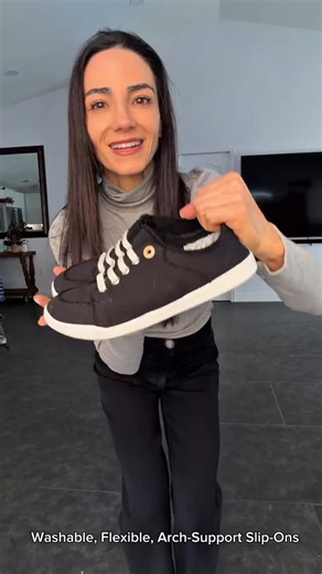 Natalia Spinelli on Instagram: "My favorite everyday sneakers! These plain black Vionic slip-ons are machine-washable, super flexible, and have amazing arch support for my flat feet. I’m 5’0” and a size 5 (heel-to-toe 8.75”), and they fit perfectly. Slip on with jeans, dresses, everything—even travel with them. Comfy with or without socks. Obsessed! Shop the link in bio 👟 #Vionic #PetiteStyle #ComfySneakers #AmazonFinds Comment SHOP below to receive a DM with the link to this post on my LTK ⬇ h