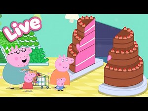 🍎 Peppa Pig Best Bites LIVE! 🐷 Peppa’s Food & Cooking Moments | Tales Full Episodes 24/7