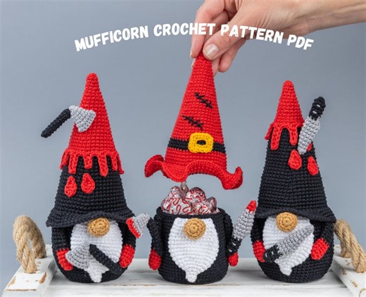 Crochet Patterns Halloween Gnome Candy Bowl, Halloween Gnome Crochet Pattern, Crochet Halloween Amigurumi Pattern, Halloween Ornaments - Etsy