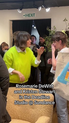Rosemarie DeWitt and #KristenStewart in the Deadline #Sundance Studio