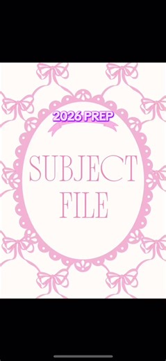 Colorful Subject File Dividers PDF for 2026 Prep