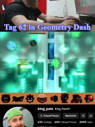 Geometry Dash Insane Level Up at 1.4x Speed