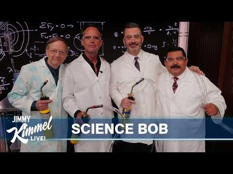 Amazing Experiments with Science Bob Pflugfelder, Jimmy Kimmel & Walton Goggins