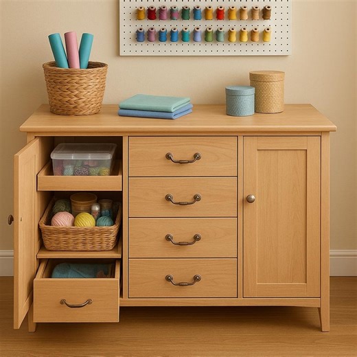 Craft Room Storage Cabinet Plan: DIY Woodworking Plans (PDF) - Etsy
