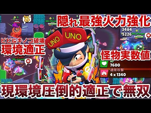 【超強化】神火力『チェスター』の環境適正が抜群すぎてキモすぎる「ビビ」を狩りまくれる神キャラになってたWWWWW【ブロスタ】