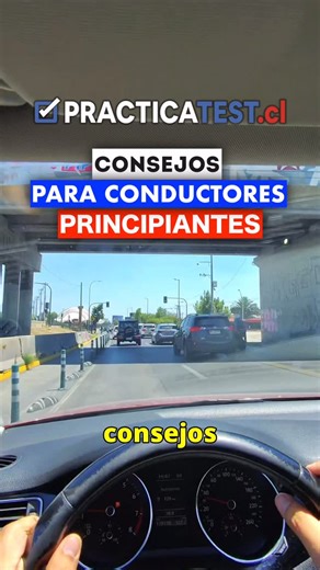 www.practicatest.cl - plataforma de educación vial on Instagram: "Si estás aprendiendo a conducir o hace poco sacaste licencia de conducir y necesitas algunos consejos para vencer los miedos, este video te podrá servir 🤩🧑🏻‍🏫🚦🚗✅"