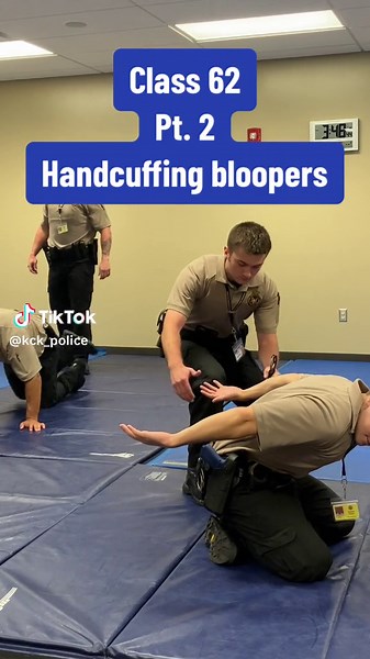 #class62 handcuffing bloopers #kckpd #recruit #policerecruit #copsoftiktok #police #handcuffs #blooper