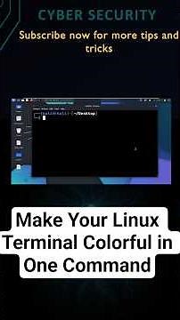 Make Your Linux Terminal Colorful in One Command ‪@CyberSkills1‬