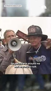 NY firefighter describes moment Bush stood with him for historic Ground Zero speech | NBC4