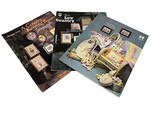 Vintage Country Cross Stitch Pattern Booklets Set - 3 Rustic Needlework Guides for Home Decor - Etsy