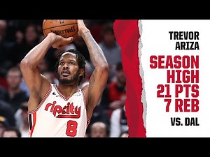 Trevor Ariza (Season High 21 PTS) Highlights | Trail Blazers vs. Mavericks