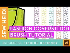 Fashion Coverstitch Pattern Brush in Adobe Illustrator