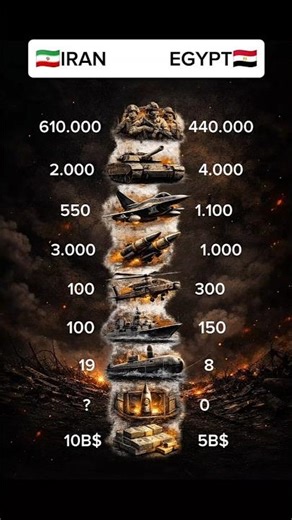 IRAN vs EGYPT Military Comparison