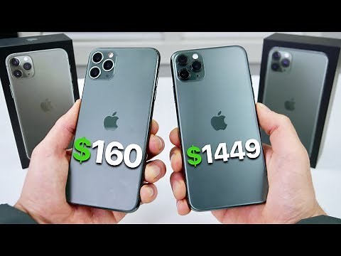 $160 Fake iPhone 11 Pro Max vs $1,449 11 Pro Max! (NEW)
