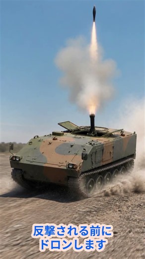 見た目は戦車、中身は曲射砲！自走式迫撃砲の圧倒的火力 #自衛隊 #ショート #国防