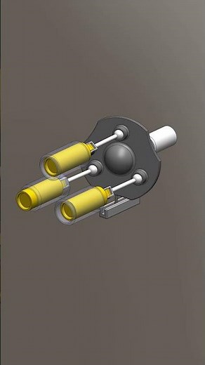 Wobble Plate (Mechanical Movement Part 79) #mechanism #animation