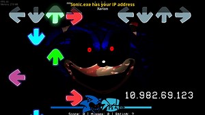 Sonic.exe has your IP address Mod for Friday Night Funkin' | FNF Mods