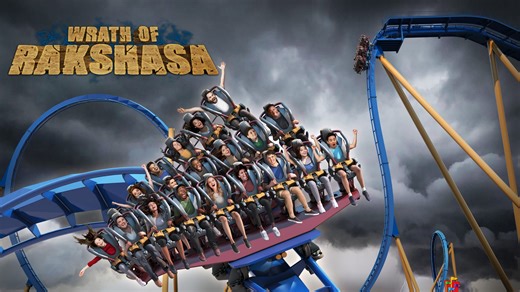 See a sneak peek of Six Flags' new dive roller coaster, Wrath of Rakshasa