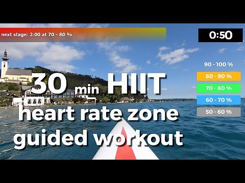 (19.01) 30 minute indoor rower workout - interval training HIIT - moderate (1.1)