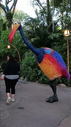 Kevin Speaks her Mind Bird from UP Disney World Movie in Animal Kingdom 12-03-25
