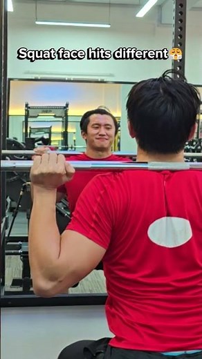 squat face hits different #gymshorts #fitnessgym #motivation