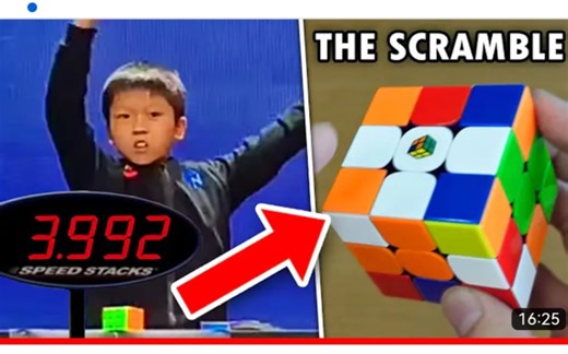 【J Perm】Legendary 4.48 Rubik's Cube WORLD RECORD Average by YiHeng Wang