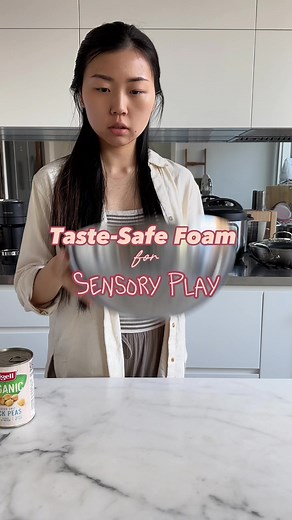 Taste-Safe Chickpea Foam for Sensory Play