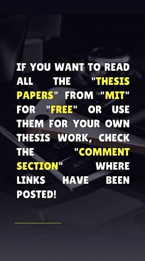 How to Read All MIT Thesis Papers for FREE | Research Tips for Students | MIT Theses Access