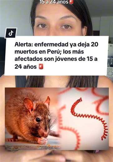20 Muertos por Leptospirosis en Perú: Jóvenes Afectados
