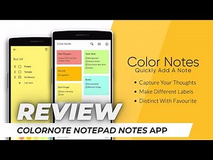 ColorNote Notepad Notes app review | How to use ColorNote Notepad App
