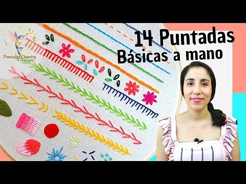 HAND EMBROIDERY FOR BEGINNERS STEP BY STEP 😘 14 BASIC STITCHES YOU MUST LEARN!!