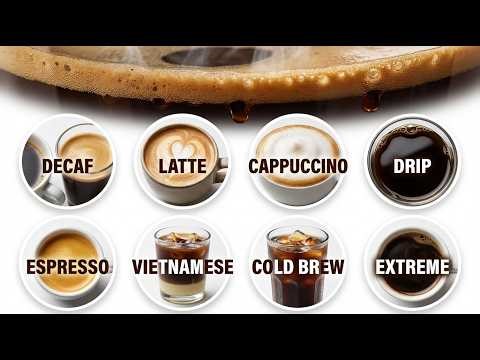 10 Coffee Drinks Ranked by Caffeine Weak → Dangerous