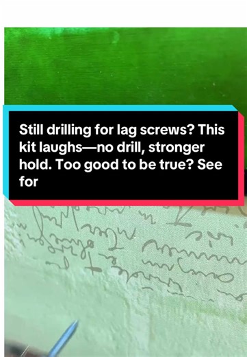 Discover the No-Drill Lag Screw Kit for Stronger Holds