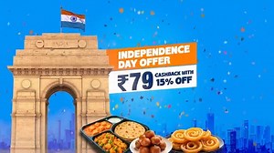 This 79th Independence Day, RailRestro brings you the taste of freedom right to your train seat! Celebrate with our FREEDOM OFFER – Get ₹79 Cashback Flat 15% OFF on your favorite meals while you travel. From hot & fresh vegetarian delights to delicious regional specials, enjoy restaurant food prepared in FSSAI-approved kitchens, delivered through our Free & Fast Next Station Delivery service. Order easily with your PNR on the RailRestro App or Website and make your journey truly delicious this I