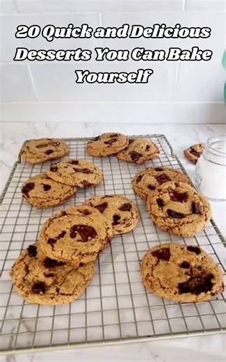20 quick and delicious desserts you can bake yourself | Easy baking ideas