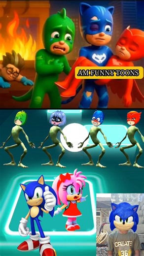 Sonic hedgehog and pj Masks are in same universe 😨 X dance song 🎶 Tiles hop edm Rush game 🎯 |