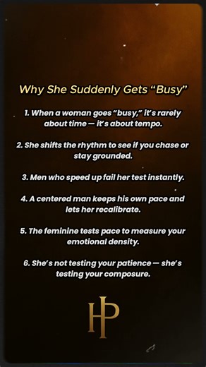 Why She Suddenly Gets Busy | Polarity & Psychology Explained