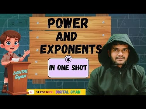 Power and exponents for all classes by Sudhir (Digital Gyan). #education #ncert #maths