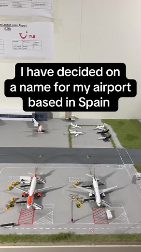 New name for my fictional airport#modelairport #aviation #airport #spain #modelplane